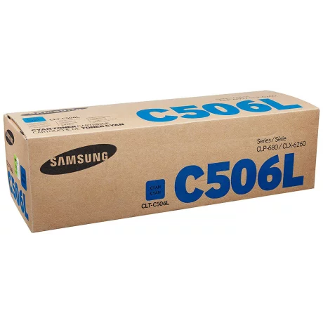 Toner Original Samsung Cyan, C506L, pentru CLP-680ND CLX-6260|, 3.5K, incl.TV 0.8 RON, &quot;SU038A&quot;