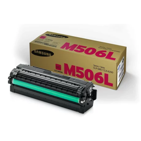 Toner Original Samsung Magenta, M506L, pentru CLP-680DW|CLP-680ND|CLX-6260FD|CLX-6260FR|CLX-6260FW|CLX-6260ND, 3.5K, incl.TV 0.8 RON, &quot;SU305A&quot;