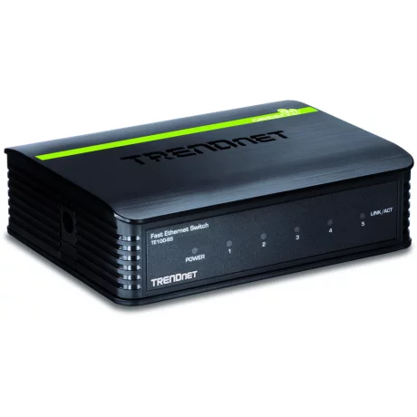 SWITCH TRENDNET, 10/100 x 5, unmanaged, carcasa metalica, &quot;TE100-S5&quot;