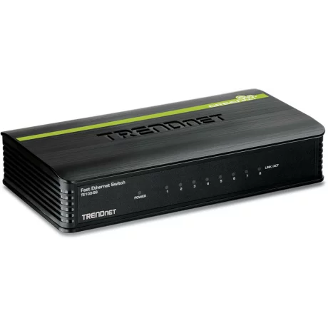 SWITCH TRENDNET, 10/100 x 8, unmanaged, carcasa plastic, &quot;TE100-S8&quot;