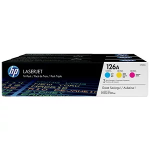 Tri-Pack Original HP CMY, nr.126A, pentru LJ Pro 100 M175A|LJ Pro 100 M175NW|LJ Pro CP1025|LJ Pro CP1025NW|LJ Pro M275, 3x1K, incl.TV 0.8 RON, &quot;CF341A&quot;