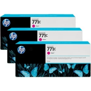 Tri-Pack Original HP Magenta, nr.771C, pentru DesignJet Z6200, , incl.TV 0.11 RON, &quot;B6Y33A&quot;