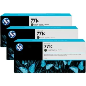 Tri-Pack Original HP Matte Black, nr.771C, pentru DesignJet Z6200, , incl.TV 0.11 RON, &quot;B6Y31A&quot;