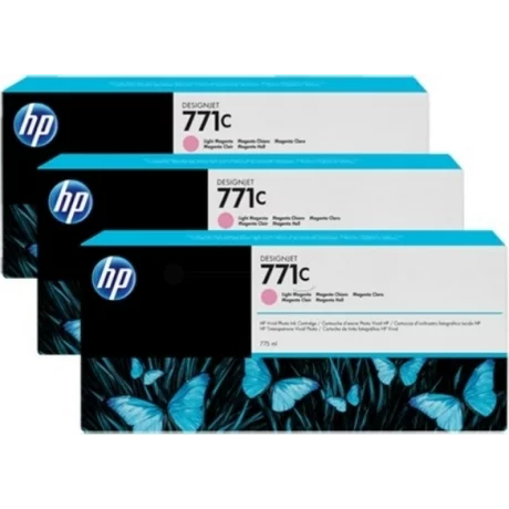 Tri-Pack Original HP Ph Magenta, nr.771C, pentru DesignJet Z6200, , incl.TV 0.11 RON, &quot;B6Y35A&quot;