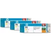 Tri-Pack Original HP Yellow, nr.91, pentru DesignJet Z6100, , incl.TV 0.11 RON, &quot;C9485A&quot;
