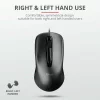 MOUSE TRUST, &quot;Carve&quot; notebook, PC, cu fir, optic, USB, 1200 dpi, 3/1, negru, &quot;TR-23733&quot;, (include TV 0.15 lei)