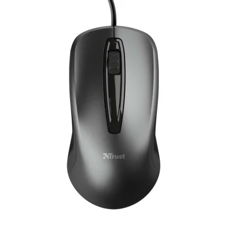 MOUSE TRUST, &quot;Carve&quot; notebook, PC, cu fir, optic, USB, 1200 dpi, 3/1, negru, &quot;TR-23733&quot;, (include TV 0.15 lei)