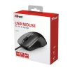 MOUSE TRUST, &quot;Carve&quot; notebook, PC, cu fir, optic, USB, 1200 dpi, 3/1, negru, &quot;TR-23733&quot;, (include TV 0.15 lei)