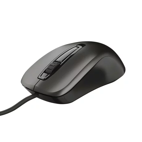 MOUSE TRUST, &quot;Carve&quot; notebook, PC, cu fir, optic, USB, 1200 dpi, 3/1, negru, &quot;TR-23733&quot;, (include TV 0.15 lei)