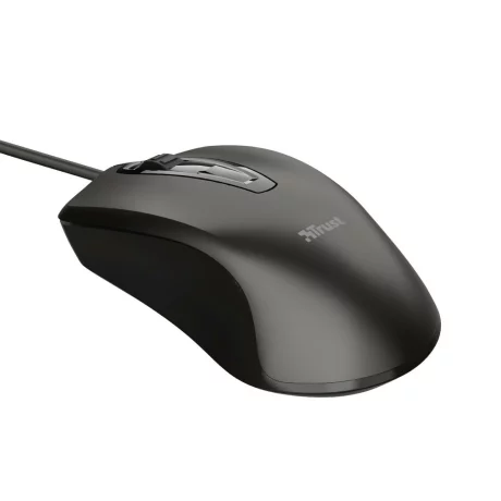 MOUSE TRUST, &quot;Carve&quot; notebook, PC, cu fir, optic, USB, 1200 dpi, 3/1, negru, &quot;TR-23733&quot;, (include TV 0.15 lei)