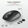 MOUSE TRUST, &quot;Duco Dual&quot; notebook, PC, wireless, optic, USB, 1600 dpi, 6/1, buton selectare viteza, negru, &quot;TR-23613&quot;, (include TV 0.15 lei)