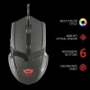 MOUSE TRUST, &quot;GXT 101 Gav&quot; gaming, cu fir, optic, USB, 4800 dpi, 6/1, iluminare, buton selectare viteza, negru, &quot;TR-21044&quot;, (include TV 0.15 lei)
