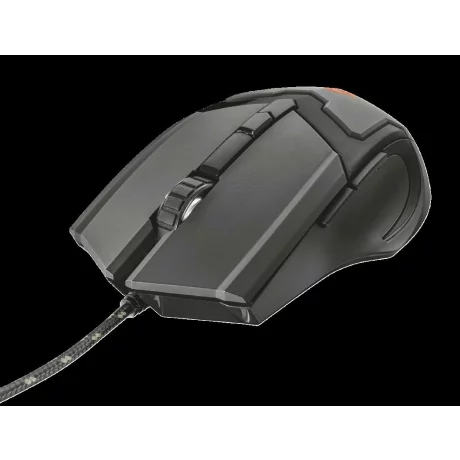 MOUSE TRUST, &quot;GXT 101 Gav&quot; gaming, cu fir, optic, USB, 4800 dpi, 6/1, iluminare, buton selectare viteza, negru, &quot;TR-21044&quot;, (include TV 0.15 lei)