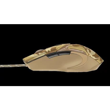MOUSE TRUST, &quot;GXT 101D Gav&quot; gaming, cu fir, optic, USB, 4800 dpi, 6/1, iluminare, buton selectare viteza, crem / maro, &quot;TR-22794&quot;, (include TV 0.15 lei)