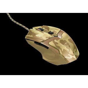 MOUSE TRUST, &quot;GXT 101D Gav&quot; gaming, cu fir, optic, USB, 4800 dpi, 6/1, iluminare, buton selectare viteza, crem / maro, &quot;TR-22794&quot;, (include TV 0.15 lei)