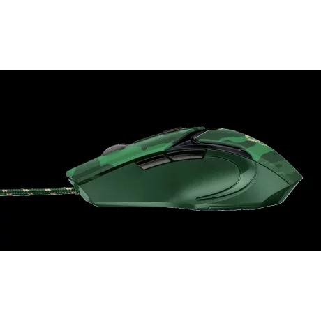 MOUSE TRUST, &quot;GXT 101D Gav&quot; gaming, cu fir, optic, USB, 4800 dpi, 6/1, iluminare, buton selectare viteza, negru / verde, &quot;TR-22793&quot;, (include TV 0.15 lei)