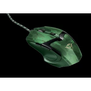 MOUSE TRUST, &quot;GXT 101D Gav&quot; gaming, cu fir, optic, USB, 4800 dpi, 6/1, iluminare, buton selectare viteza, negru / verde, &quot;TR-22793&quot;, (include TV 0.15 lei)