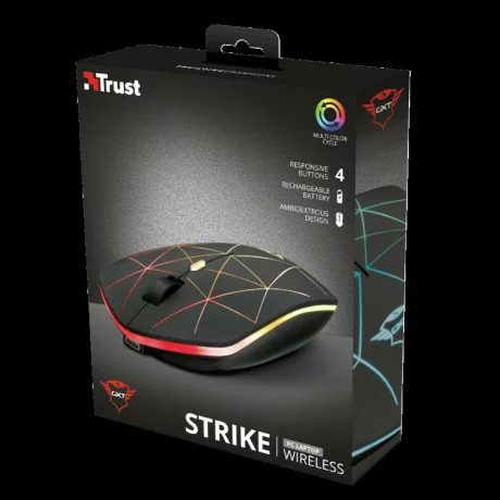Mouse gaming wireless TRUST GXT 117 Strike negru TR-22625