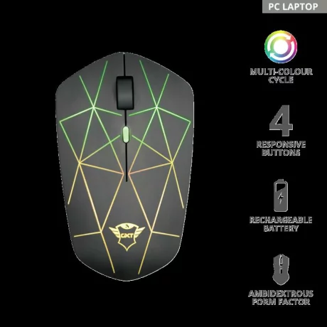 Mouse gaming wireless TRUST GXT 117 Strike negru TR-22625