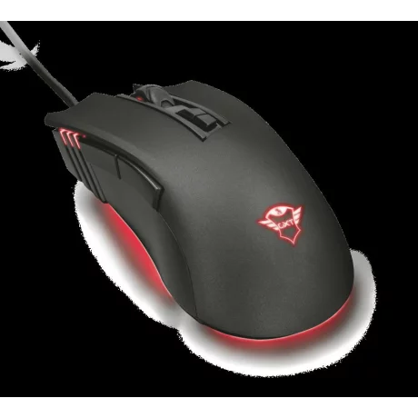 MOUSE TRUST, &quot;GXT 121 Zeebo&quot; gaming, cu fir, optic, USB, 3200 dpi, 7/1, iluminare, buton selectare viteza, negru, &quot;TR-23091&quot;, (include TV 0.15 lei)