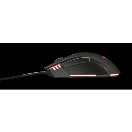 MOUSE TRUST, &quot;GXT 121 Zeebo&quot; gaming, cu fir, optic, USB, 3200 dpi, 7/1, iluminare, buton selectare viteza, negru, &quot;TR-23091&quot;, (include TV 0.15 lei)
