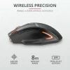 MOUSE TRUST, &quot;GXT 130 Ranoo&quot; gaming, wireless, optic, USB, 2400 dpi, 9/1, iluminare, buton selectare viteza, negru, &quot;TR-20687&quot;, (include TV 0.15 lei)