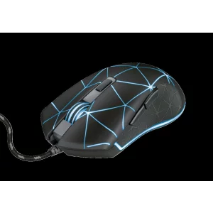 MOUSE TRUST, &quot;GXT 133 Lock &quot; gaming, cu fir, optic, USB, 4000 dpi, 6/1, iluminare, buton selectare viteza, negru, &quot;TR-22988&quot;, (include TV 0.15 lei)