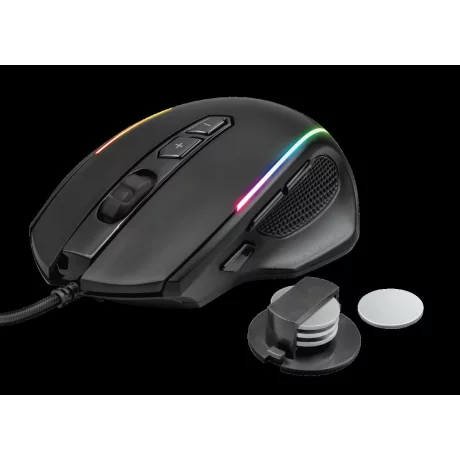 MOUSE TRUST, &quot;GXT 165 Celox&quot; gaming, cu fir, optic, USB, 10000 dpi, 8/1, iluminare, butoane programabile, greutate ajustabila, negru, &quot;TR-23092&quot;, (include TV 0.15 lei)