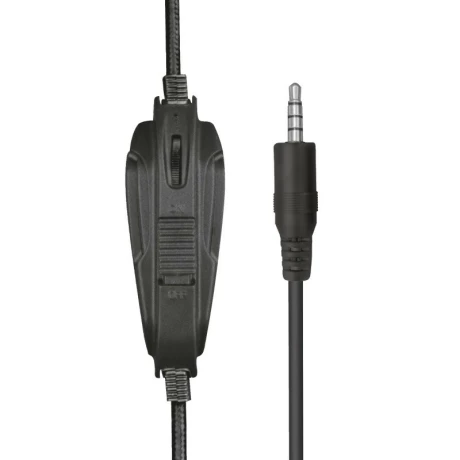 CASTI Trust, &quot;GXT 307B Ravu&quot;, cu fir, gaming, utilizare multimedia, smartphone, microfon pe brat, conectare prin Jack 3.5 mm, negru, &quot;TR-23250&quot;, (include TV 0.75 lei)