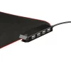 Mouse PAD TRUST, &quot;GXT 765 Glide-Flex&quot;, cu led , cu HUB USB, cauciuc si material textil, 350 x 250 x 3 mm, negru, &quot;TR-23646&quot;