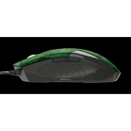 MOUSE TRUST, &quot;GXT 781 Rixa Camo&quot; gaming, cu fir, optic, USB, 3200 dpi, 5/1, iluminare, butoane programabile, pad inclus, negru / verde, &quot;TR-23611&quot;, (include TV 0.15 lei)