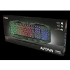 TASTATURA TRUST - gaming, &quot;GXT 830-RW-C Avonn&quot;, cu fir, 104 taste, format standard , USB, verde camuflaj, &quot;TR-23136&quot; (include TV 0.75 lei)