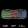 TASTATURA TRUST - gaming, &quot;GXT 830-RW-C Avonn&quot;, cu fir, 104 taste, format standard , USB, verde camuflaj, &quot;TR-23136&quot; (include TV 0.75 lei)