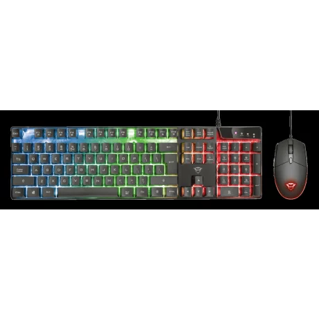 Kit TASTATURA si Mouse TRUST - gaming, &quot;GXT 838 Azor&quot;, cu fir, 104 taste, format standard, switch , USB, negru, &quot;TR-23289&quot; (include TV 0.75 lei)