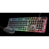 Kit TASTATURA si Mouse TRUST - gaming, &quot;GXT 838 Azor&quot;, cu fir, 104 taste, format standard, switch , USB, negru, &quot;TR-23289&quot; (include TV 0.75 lei)