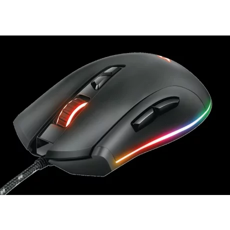 MOUSE TRUST, &quot;GXT 900 Qudos&quot; gaming, cu fir, optic, USB, 15000 dpi, 7/1, iluminare, butoane programabile, buton selectare viteza, negru, &quot;TR-23400&quot;, (include TV 0.15 lei)