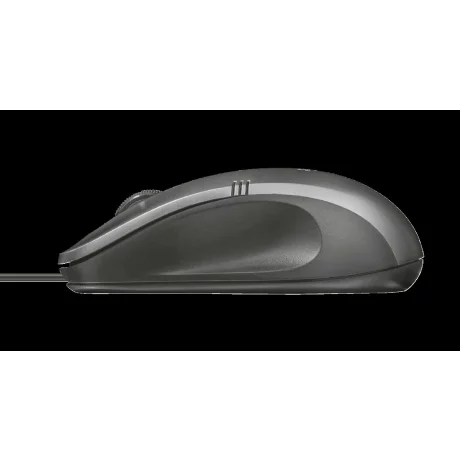 MOUSE TRUST, &quot;Ivero Compact&quot; notebook, PC, cu fir, optic, USB, 1000 dpi, 3/1, buton selectare viteza, negru, &quot;TR-20404&quot;, (include TV 0.15 lei)
