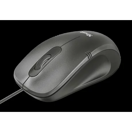 MOUSE TRUST, &quot;Ivero Compact&quot; notebook, PC, cu fir, optic, USB, 1000 dpi, 3/1, buton selectare viteza, negru, &quot;TR-20404&quot;, (include TV 0.15 lei)