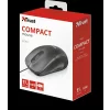MOUSE TRUST, &quot;Ivero Compact&quot; notebook, PC, cu fir, optic, USB, 1000 dpi, 3/1, buton selectare viteza, negru, &quot;TR-20404&quot;, (include TV 0.15 lei)