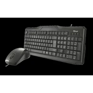 Kit TASTATURA si Mouse Trust, &quot;Classicline&quot;, cu fir, 104 taste format standard, mouse , 2/1 butoane, negru, &quot;TR-21392&quot; (include TV 0.75 lei)