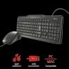 Kit TASTATURA si Mouse Trust, &quot;Classicline&quot;, cu fir, 104 taste format standard, mouse , 2/1 butoane, negru, &quot;TR-21392&quot; (include TV 0.75 lei)