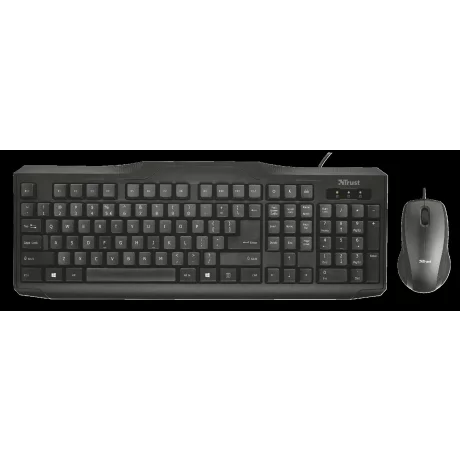 Kit TASTATURA si Mouse Trust, &quot;Classicline&quot;, cu fir, 104 taste format standard, mouse , 2/1 butoane, negru, &quot;TR-21392&quot; (include TV 0.75 lei)
