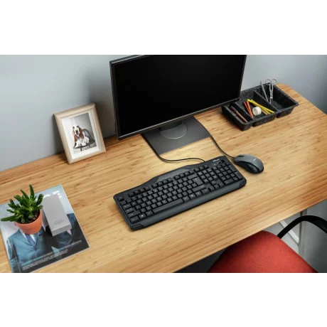 Kit TASTATURA si Mouse Trust, &quot;Classicline&quot;, cu fir, 104 taste format standard, mouse , 2/1 butoane, negru, &quot;TR-21392&quot; (include TV 0.75 lei)