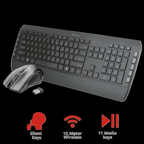 Trust Kit Wireless keyboard+mouse Tecla2