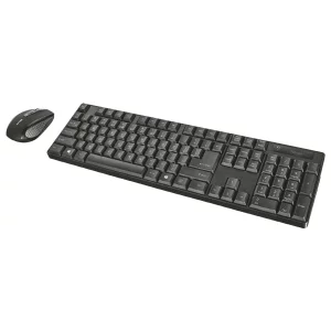 Kit TASTATURA si Mouse Trust, &quot;Ximo&quot;, wireless, 104 taste format standard, mouse 1600dpi, 4/1 butoane, negru, &quot;TR-21132&quot; (include TV 0.75 lei)