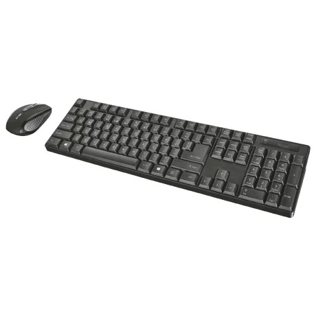 Kit TASTATURA si Mouse Trust, &quot;Ximo&quot;, wireless, 104 taste format standard, mouse 1600dpi, 4/1 butoane, negru, &quot;TR-21132&quot; (include TV 0.75 lei)