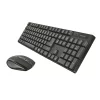 Kit TASTATURA si Mouse Trust, &quot;Ximo&quot;, wireless, 104 taste format standard, mouse 1600dpi, 4/1 butoane, negru, &quot;TR-21132&quot; (include TV 0.75 lei)