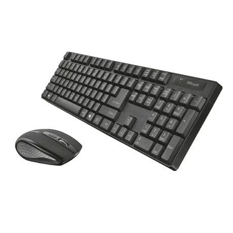 Kit TASTATURA si Mouse Trust, &quot;Ximo&quot;, wireless, 104 taste format standard, mouse 1600dpi, 4/1 butoane, negru, &quot;TR-21132&quot; (include TV 0.75 lei)