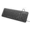 TASTATURA TRUST, &quot;Muto Silent&quot;, cu fir, 106 taste format standard (104-108 taste), USB, negru, &quot;TR-23090&quot;  (include TV 0.75 lei)