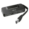 HUB extern TRUST, porturi USB USB 2.0 x 4, conectare prin USB 2.0, cablu 0.075 m, negru, &quot;TR-20577&quot;